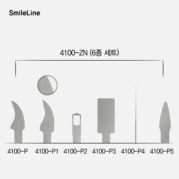 Blades assortment (모듈 팁)SmileLine (스마일라인)